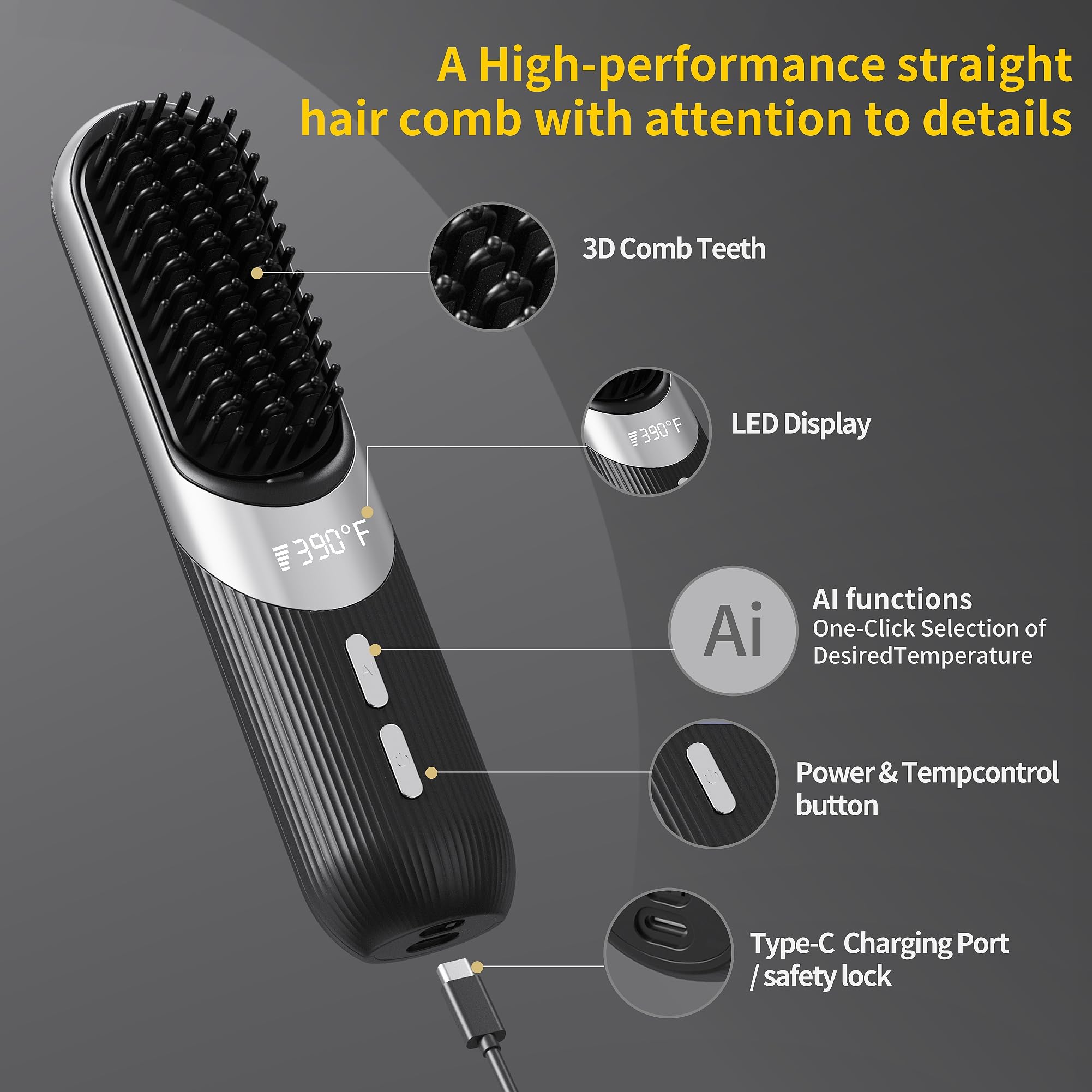 QEOWUO fast heat 30 seconds tag emphasizes quick styling sessions
