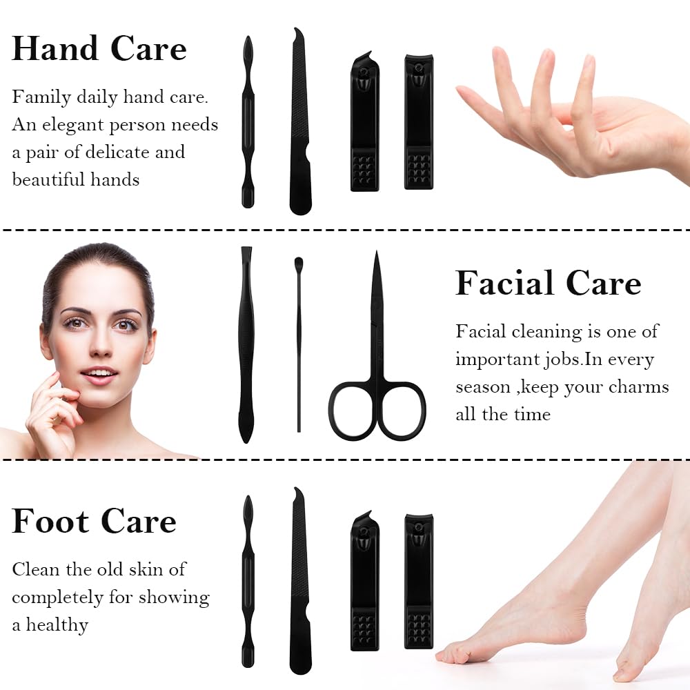 QEYMN nail file and scraping tool smooths edges for daily maintenance.