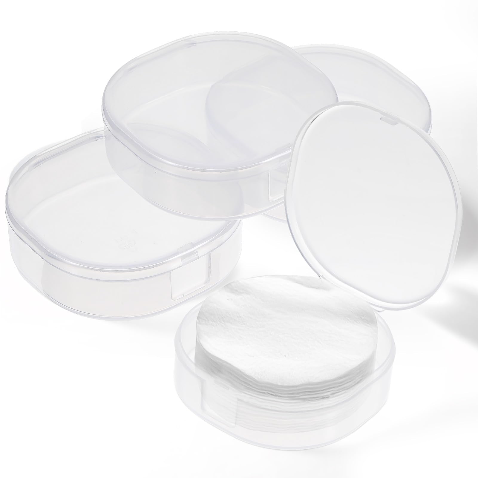 QfwdfcTrenz front view plastic cotton square holder for travel storage