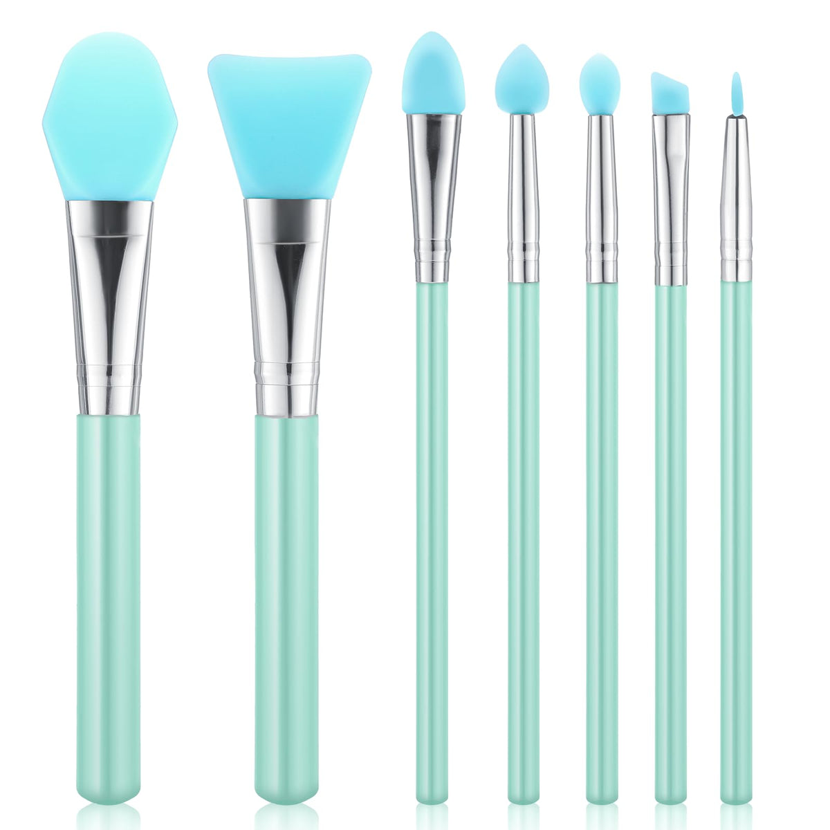 QfwdfcTrenz silicone brush applicator kit green full set for versatile crafting and beauty tasks.