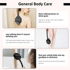 Qiakeoo cepillos silicona para cuerpo con exfoliación suave en la ducha.