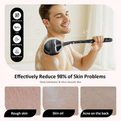 Qiakeoo mango ergonómico sin deslizamiento, agarre seguro durante el lavado.