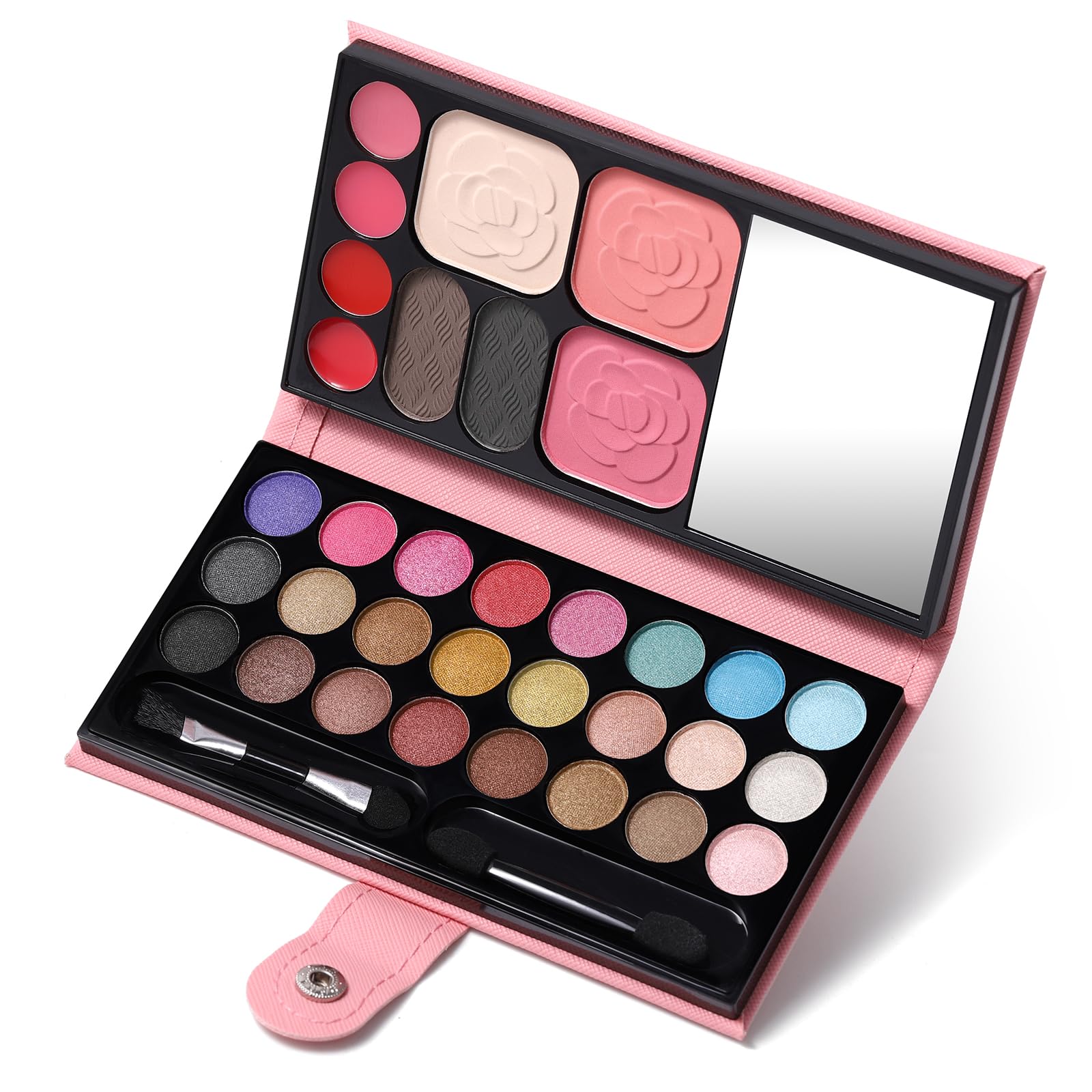 QiBest all-in-one makeup kit 24 eyeshadows for versatile daily looks.