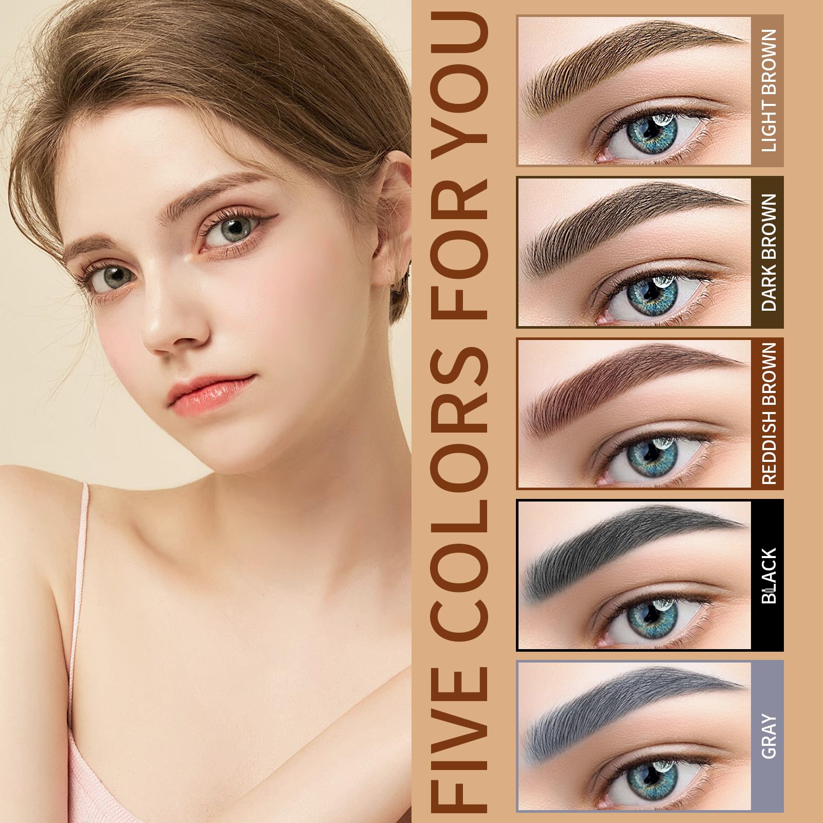 QIC brow pencil doubles as eyeliner for versatile eye looks.