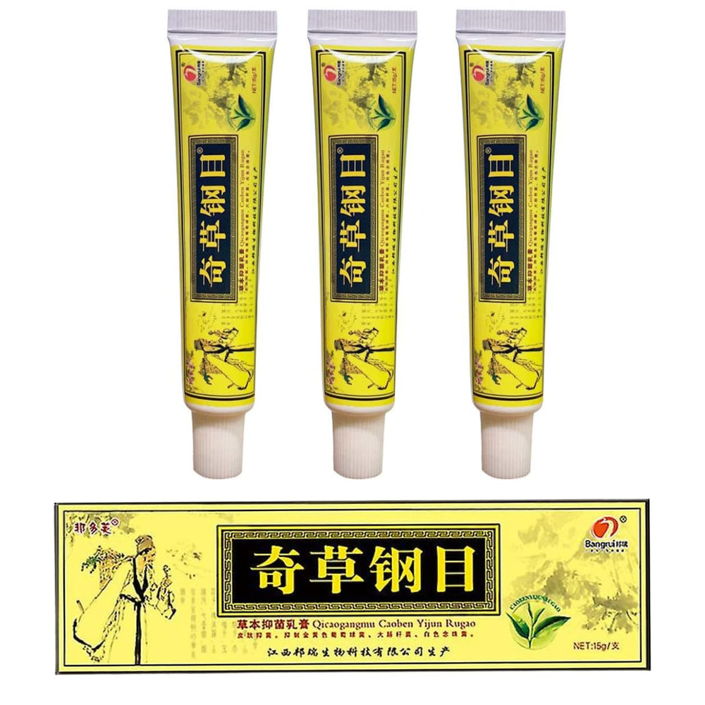 QICAOGANGMU Chinese herbal cream pack-3 ready for daily use
