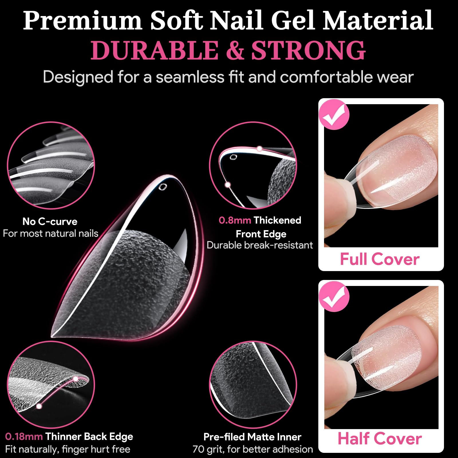 QIEK drill-free design simplifies application for home manicures.