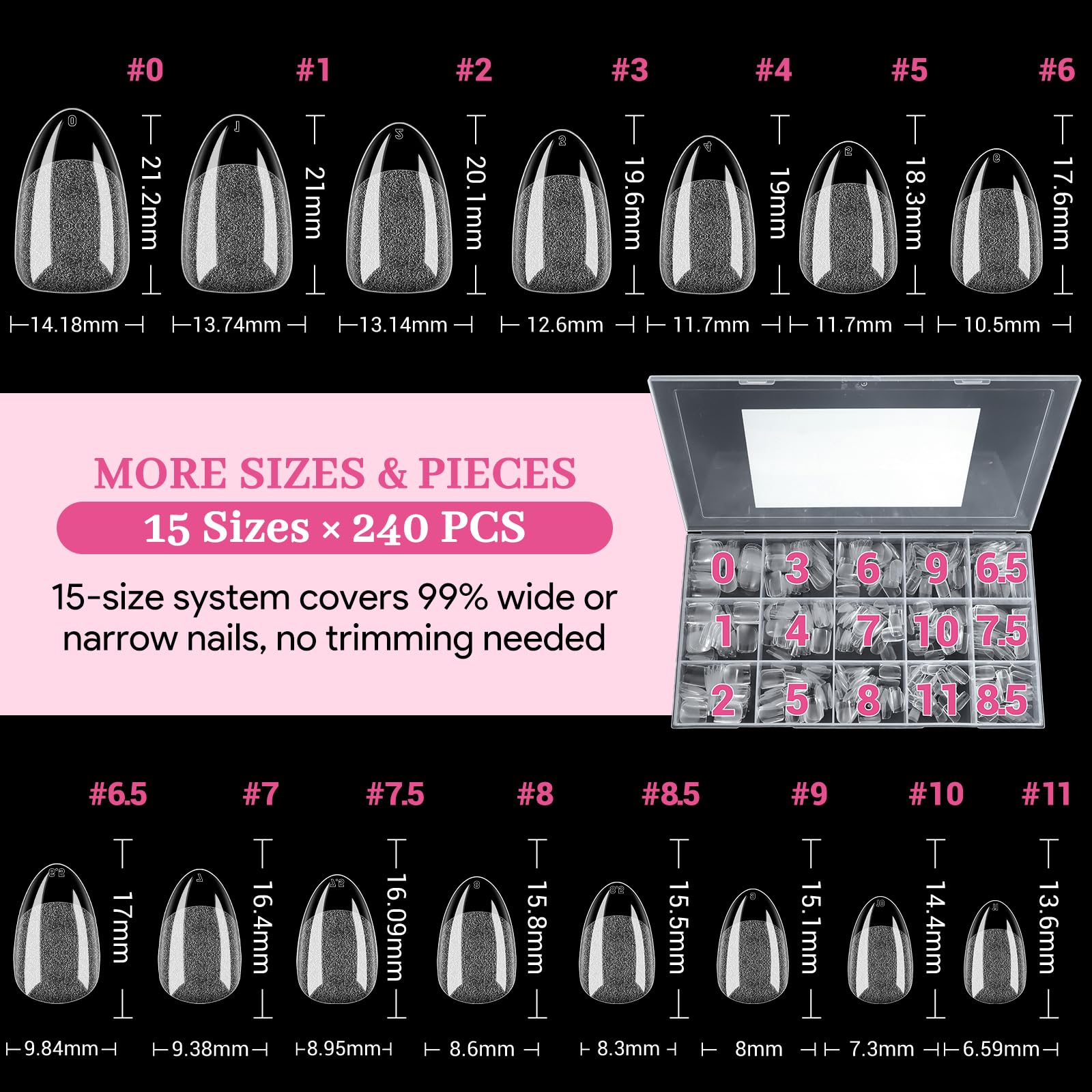 QIEK tips used with glue gel for durable wear and strong bonding.