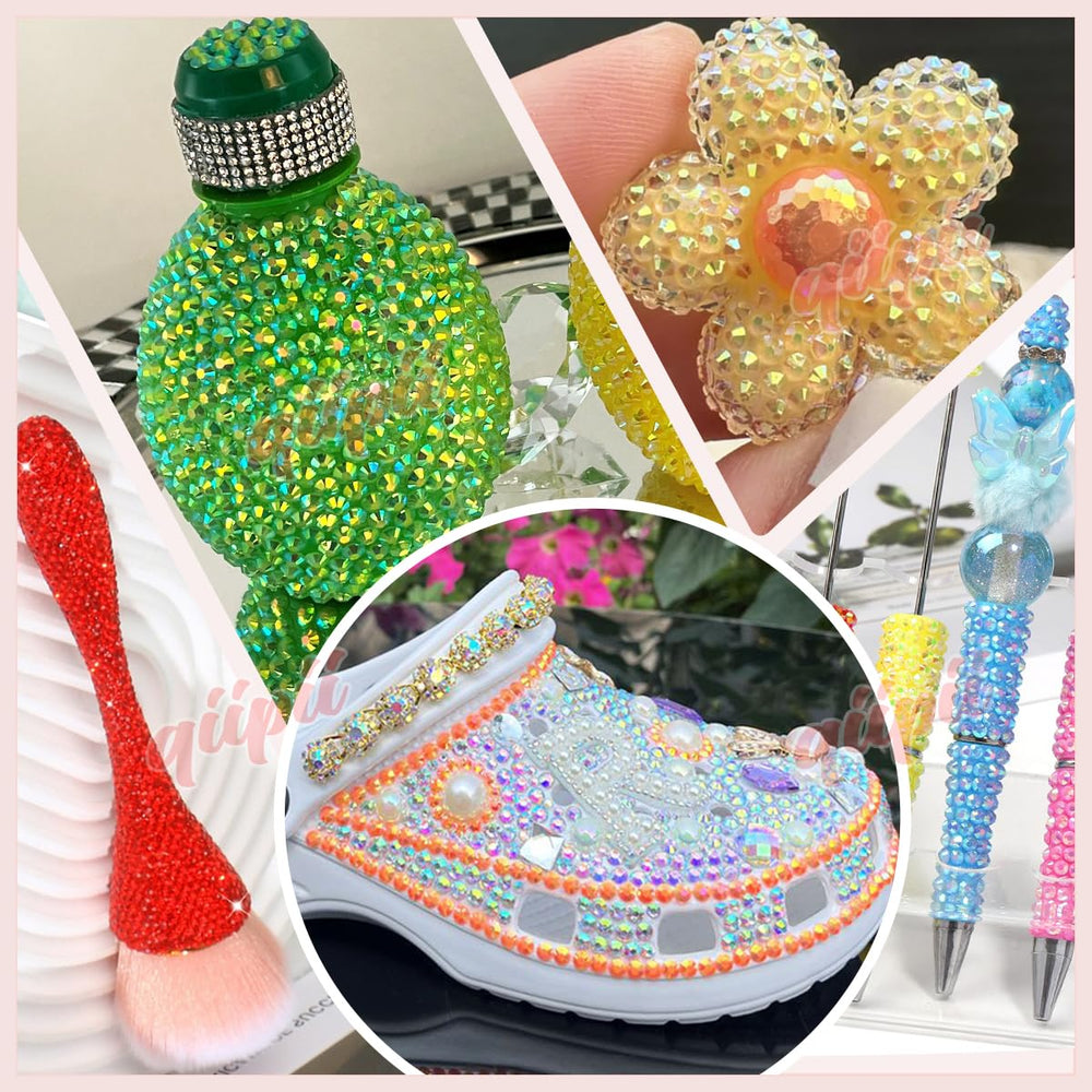 qiipii Body makeup rhinestones add shimmer safely to makeup and crafts.