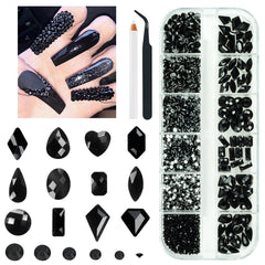 Qiipii box with tweezers and pickup pen for precise nail art prep.