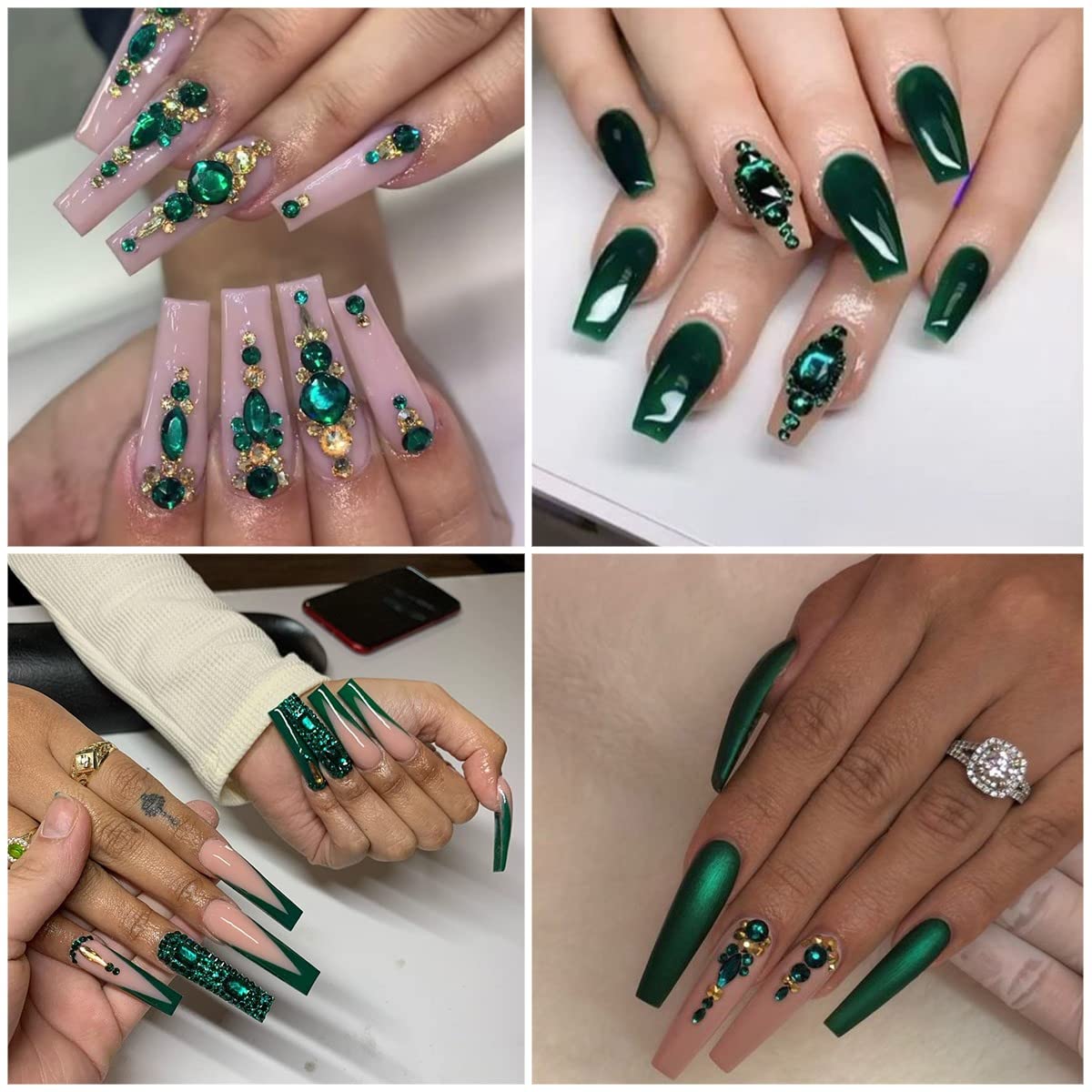 qiipii emerald green nail art ideas to inspire creative designs