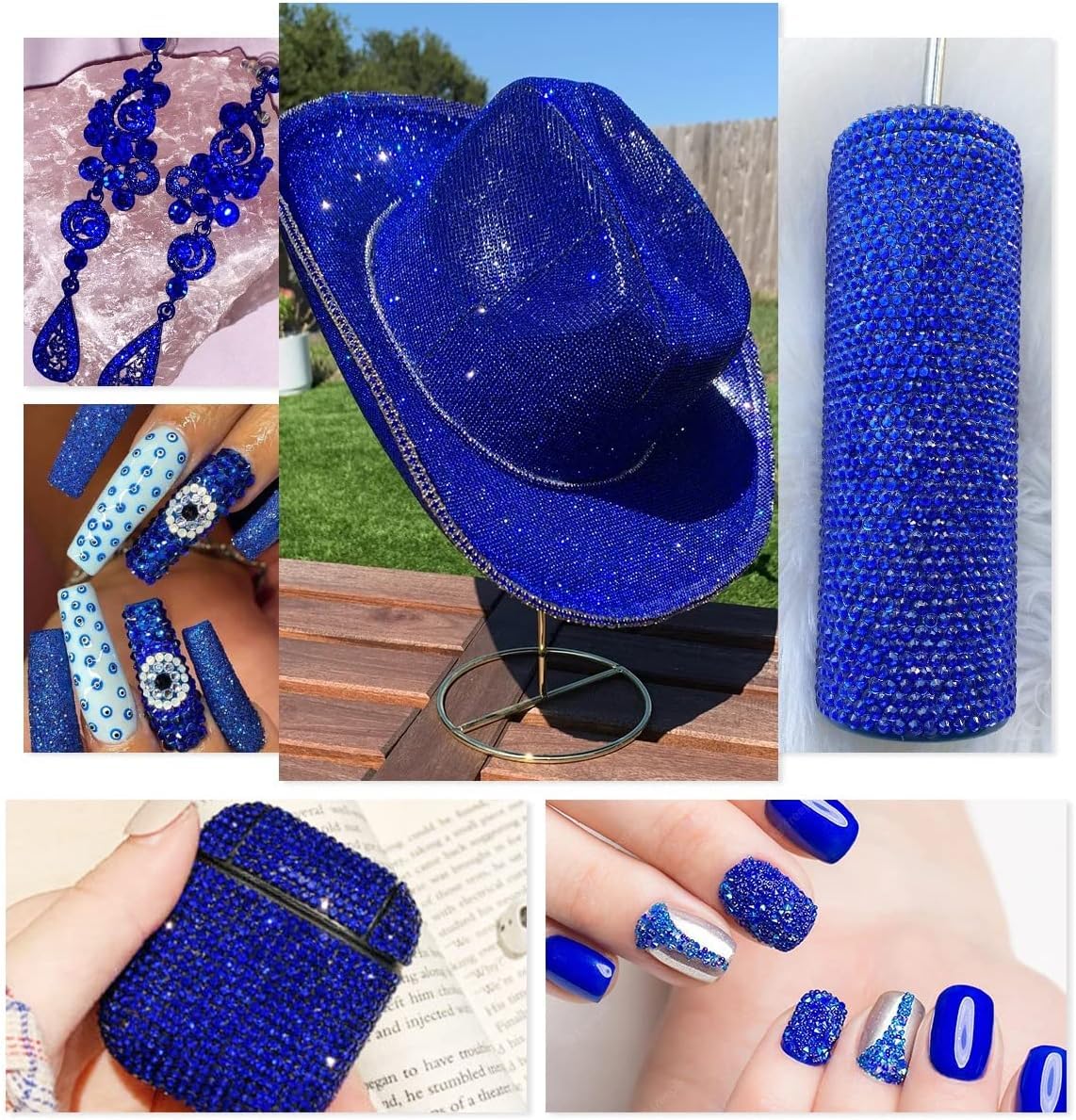 Piedras cristal AB qiipii 3 mm para brillo en uñas y ropa