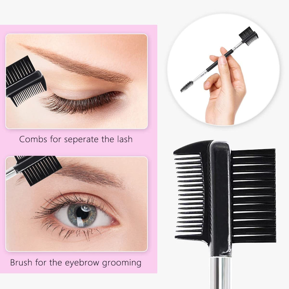 qiipii eyelash curler kit lash comb separator: precise separation for clump-free lashes