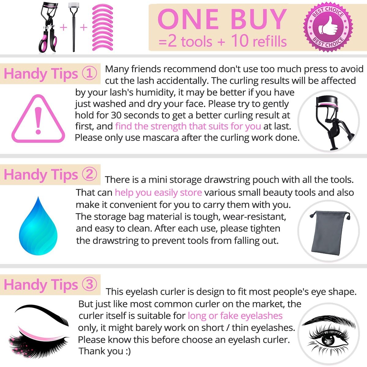 qiipii Metal Eyelash Curler Closeup shows sturdy construction for durable use.