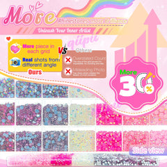 Piedras resina rosa jelly Qiipii 5 mm para decorar vasos