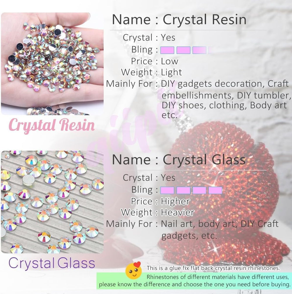qiipii red crystal rhinestones close-up show 14 facets and rich sparkle.