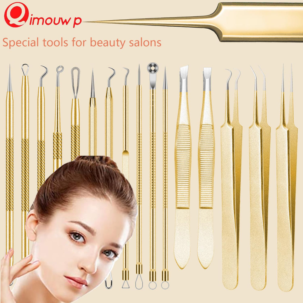 Qimouwp acne removal needles kit for versatile facial treatment.