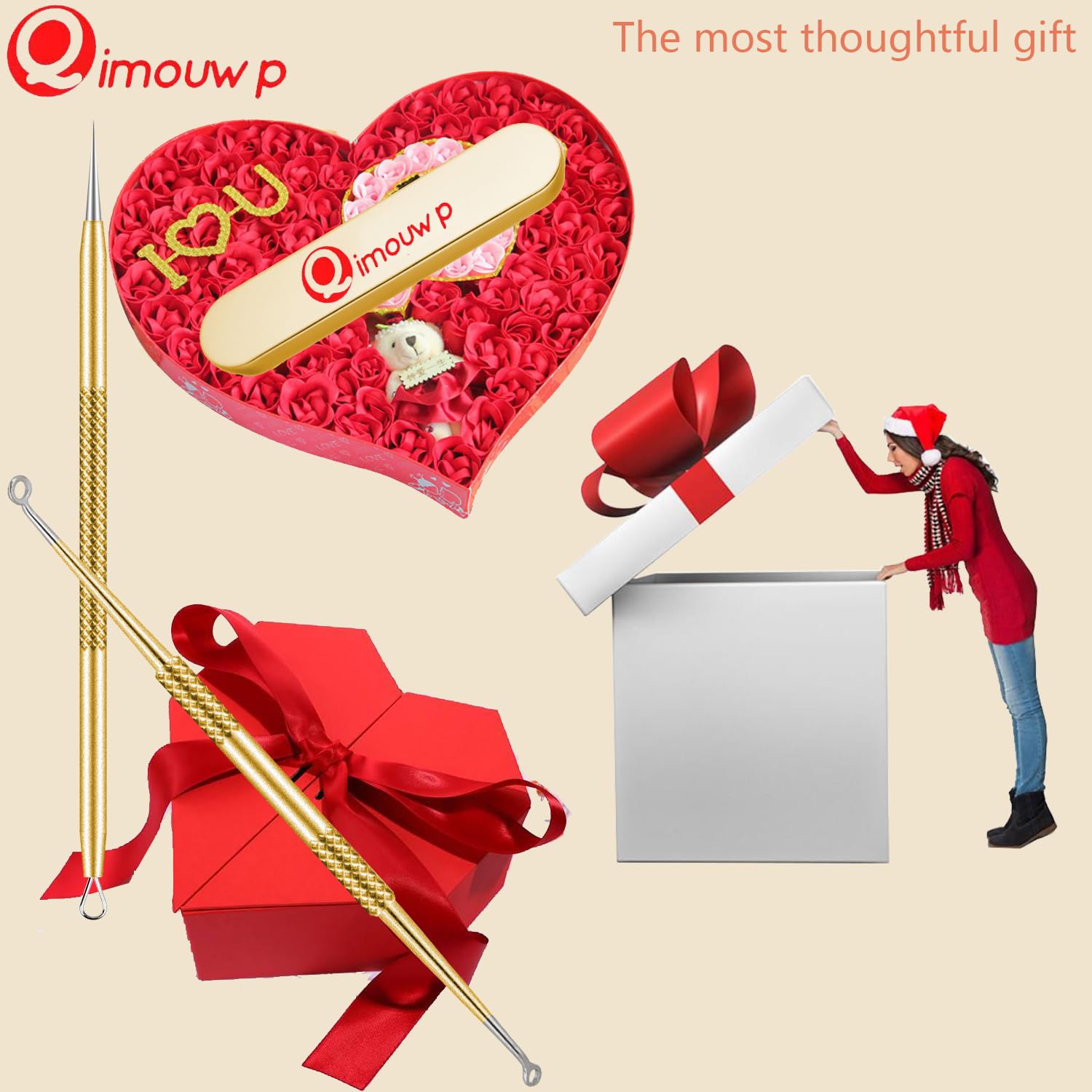 Qimouwp nose and face beauty tools ready for daily grooming.