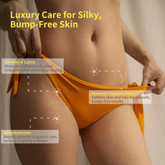 QINJAX Aceite After Shave apto para bikini y axilas con cuidado suave.
