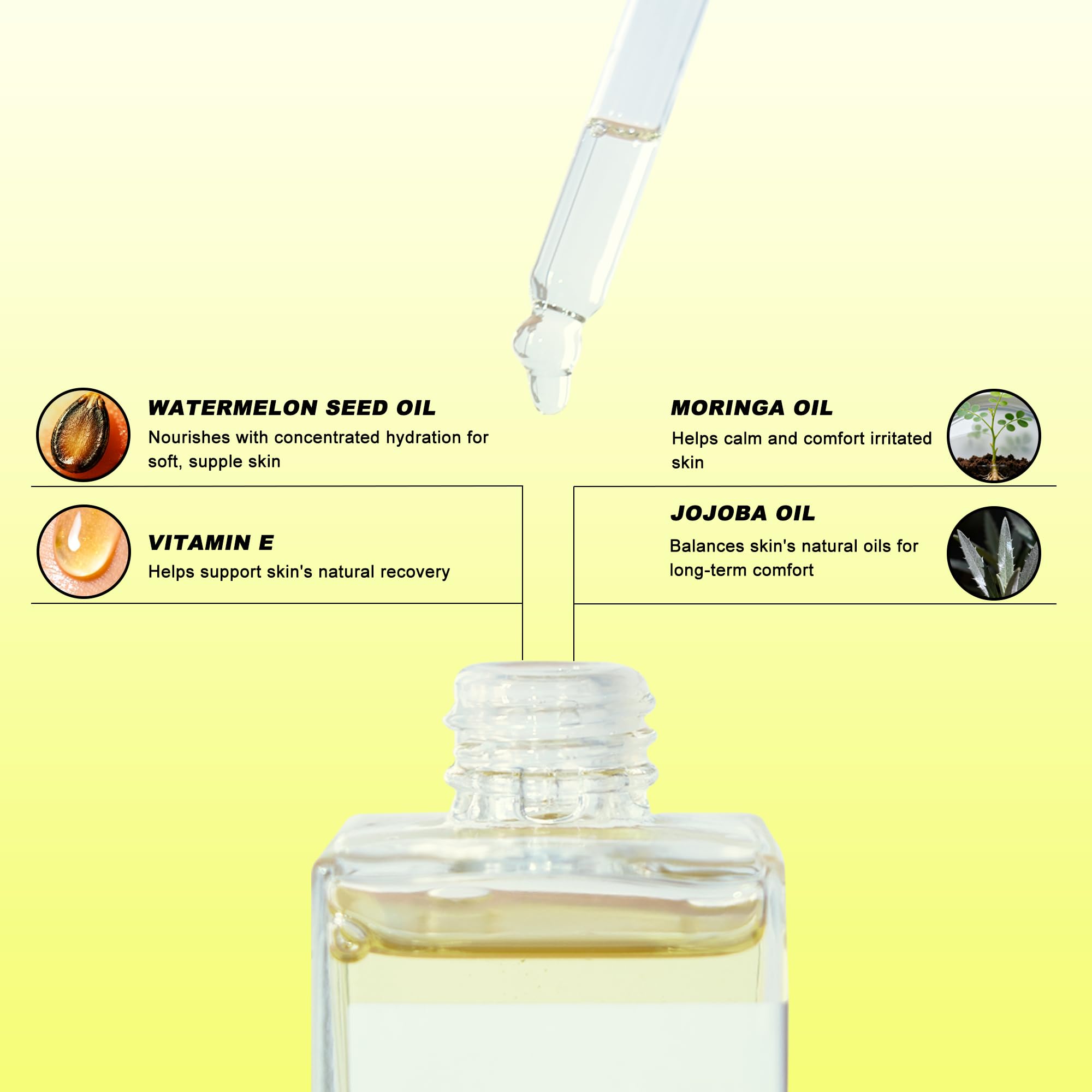 QINJAX Aceite After Shave uso diario deja piel cómoda y sedosa.