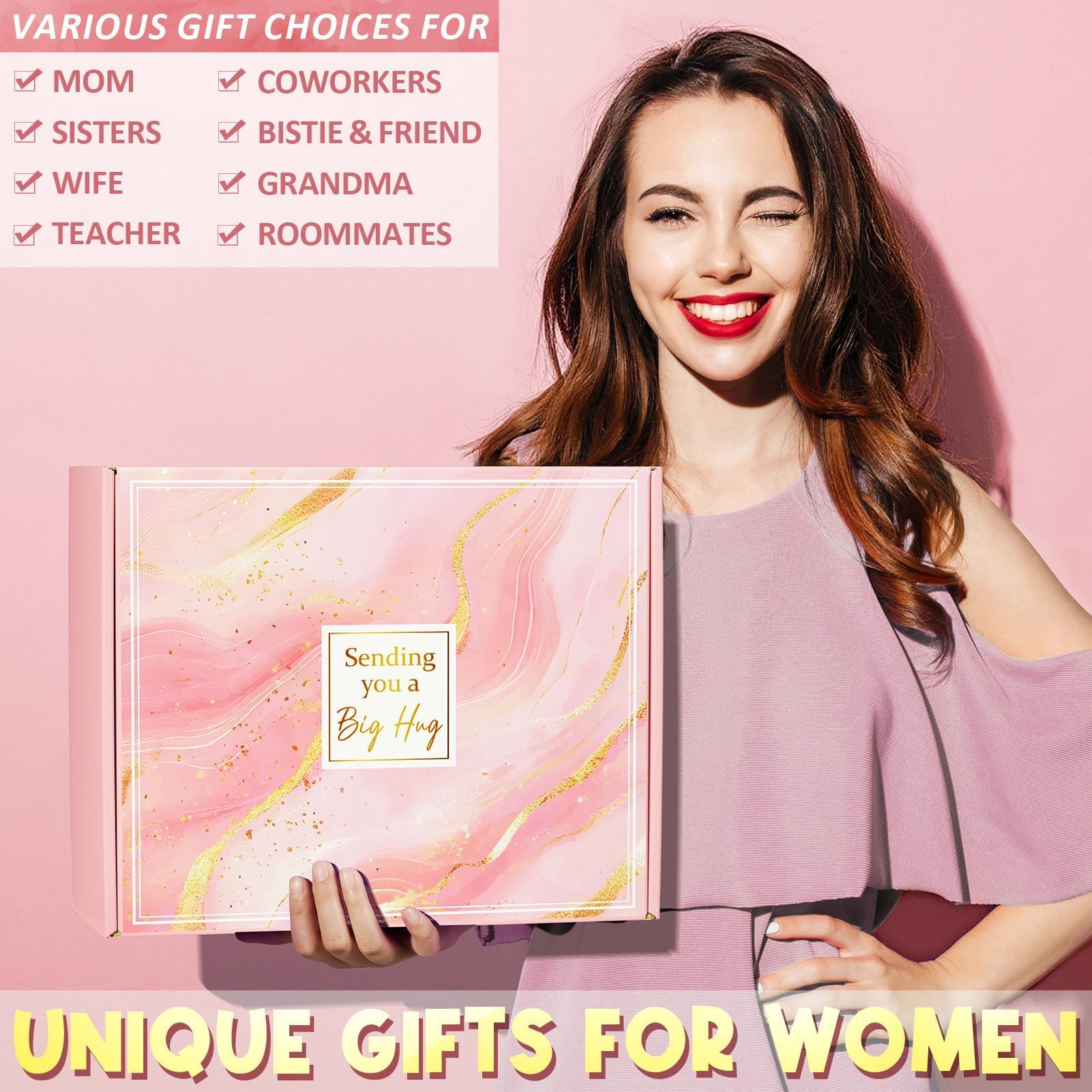 Qinline dried flower gift card tucked in an elegant gift box adds a personal touch.