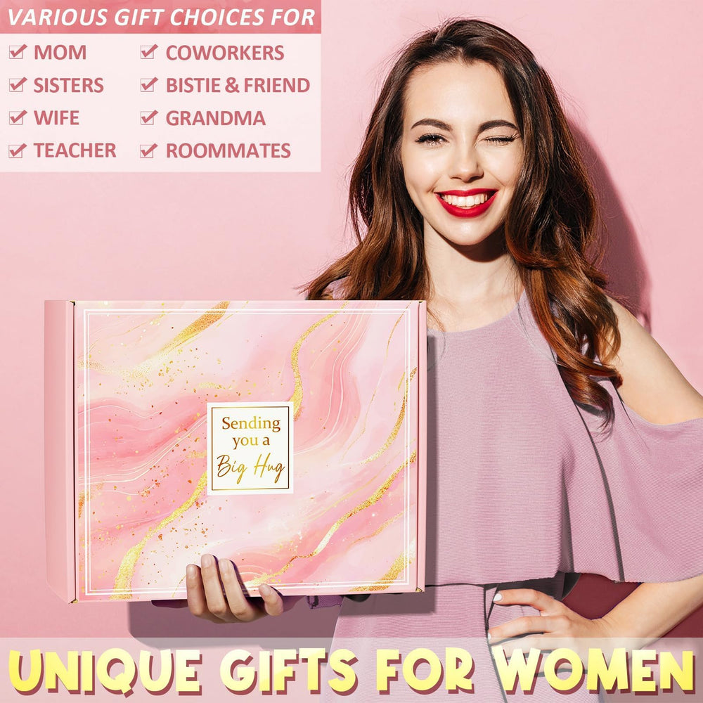 Qinline dried flower gift card tucked in an elegant gift box adds a personal touch.