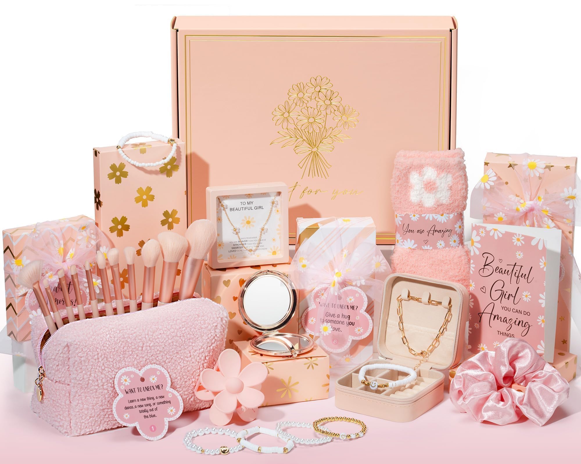 Qinline Easter gift set box with bracelets for teen gifting
