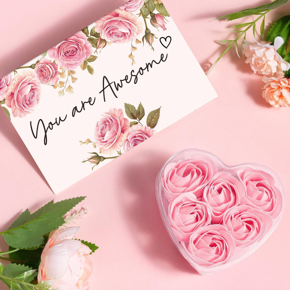 Qinline rose bath bomb provides a relaxing fizz and aroma