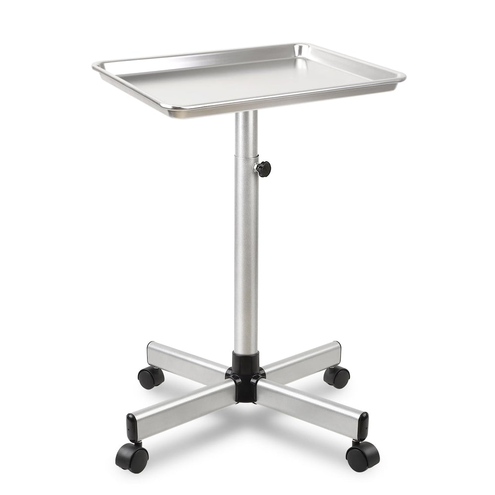 Qinrunkoi Salon Tray on Wheels top view shows durable, easy-to-clean design.
