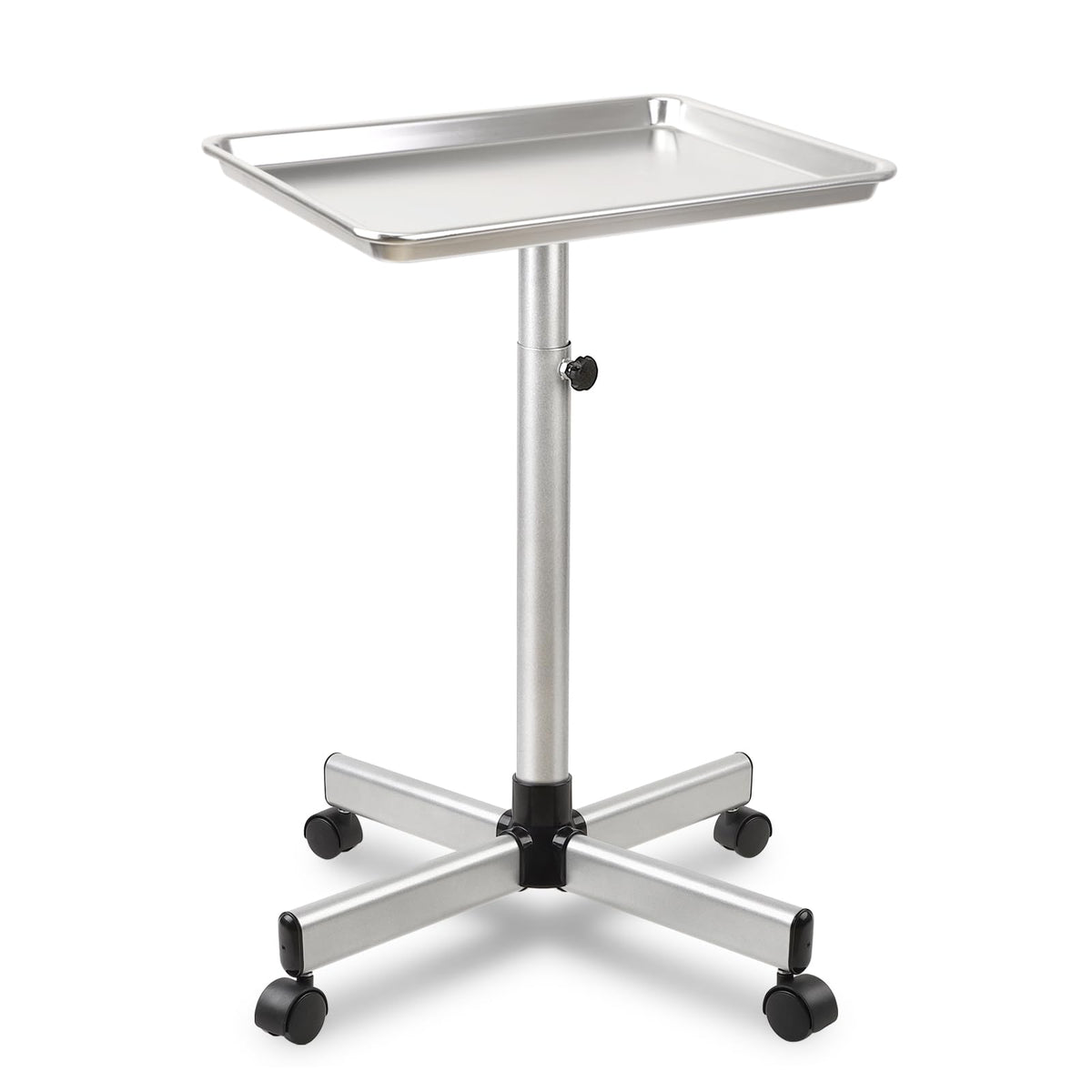 Qinrunkoi Salon Tray on Wheels top view shows durable, easy-to-clean design.