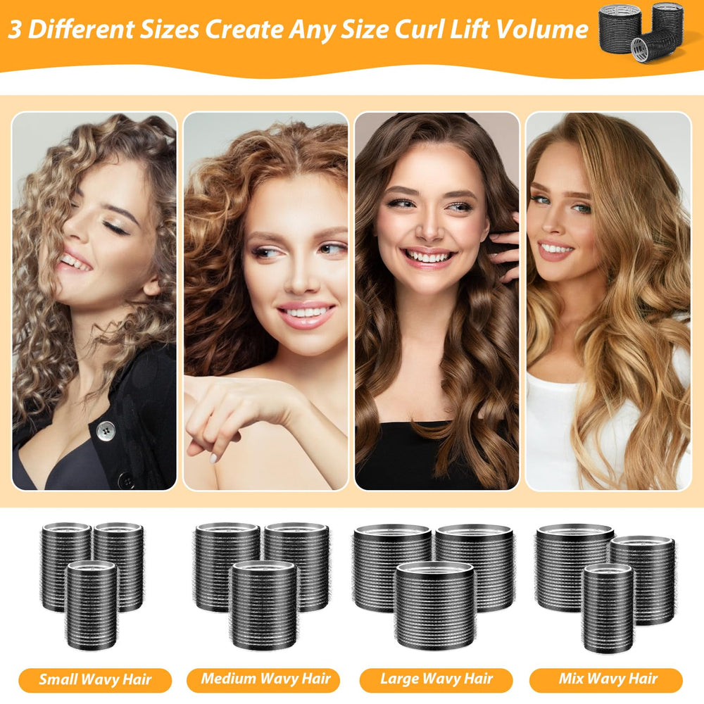 Qinzave jumbo roller 2.48 inch creates bold, voluminous waves.