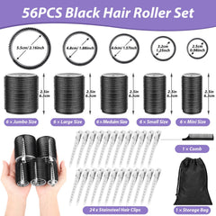 Qinzave jumbo roller and 24 clips keep curls secure while styling
