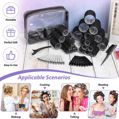 Qinzave large rollers 1.88 inch create fuller, bouncy waves.