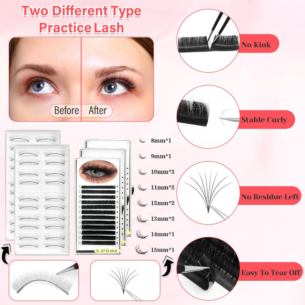 Qinzave lash shampoo for gentle cleansing between practice sets.