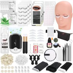Qinzave lash kit mannequin head for realistic practice and precise placement.