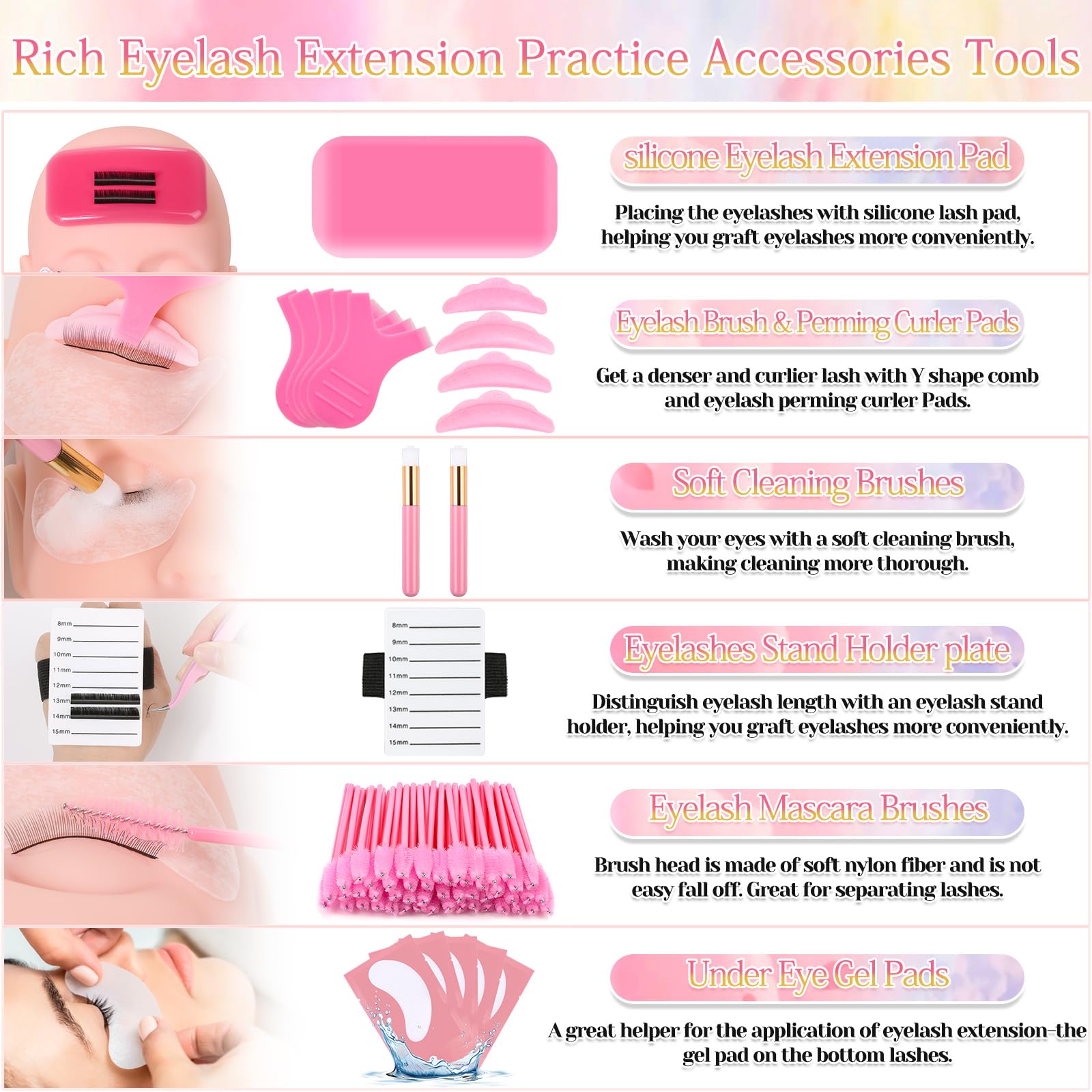 Qinzave lash shampoo keeps silicone tools clean between sessions.