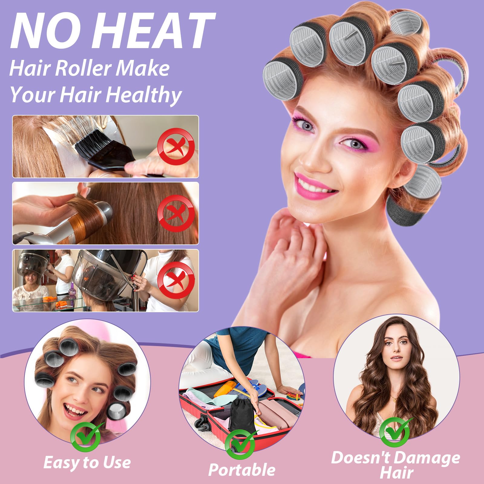 Qinzave medium and small sizes ideal for waves and bangs