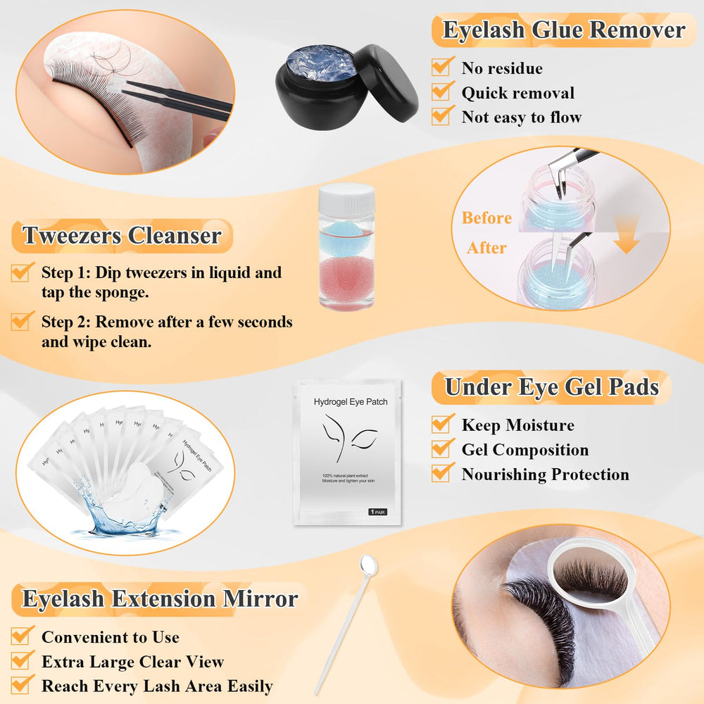 Qinzave practice lashes tray to build technique