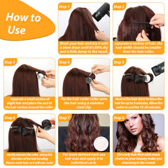 Qinzave rat tail comb helps section and guide curls.