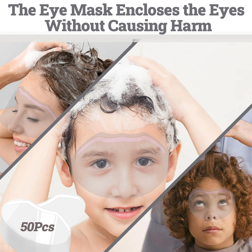 QIOOLEEO disposable eye shield provides clear visibility while washing hair.