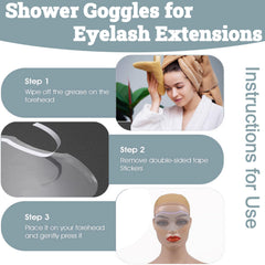 QIOOLEEO face shield worn above the eyebrows protects the eye area.