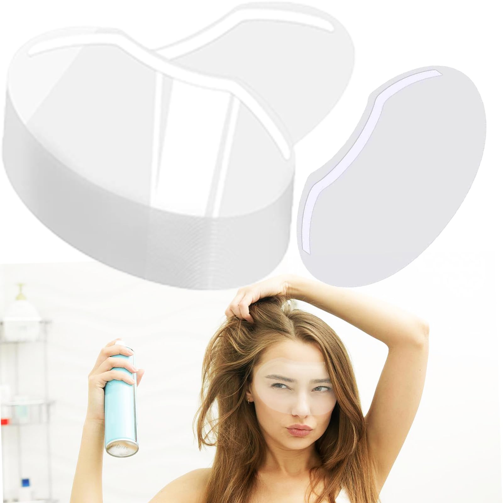 QIOOLEEO shower face shield pack protects eyes during bathing after procedures.