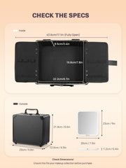 Qislee organizer with six adjustable partitions for flexible layouts