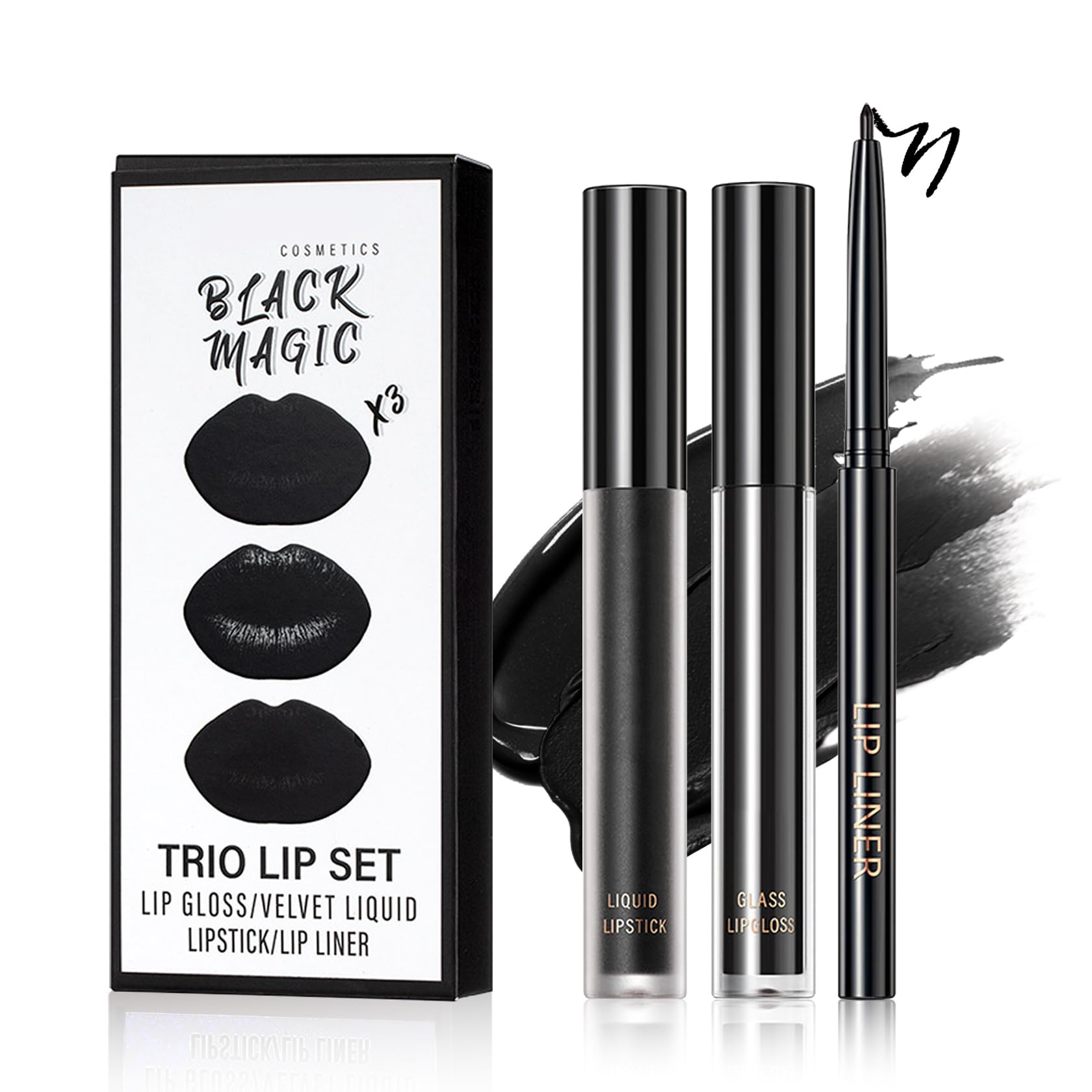 QIUFSSE 3 in 1 lip kit lipliner outlines lips for defined shape