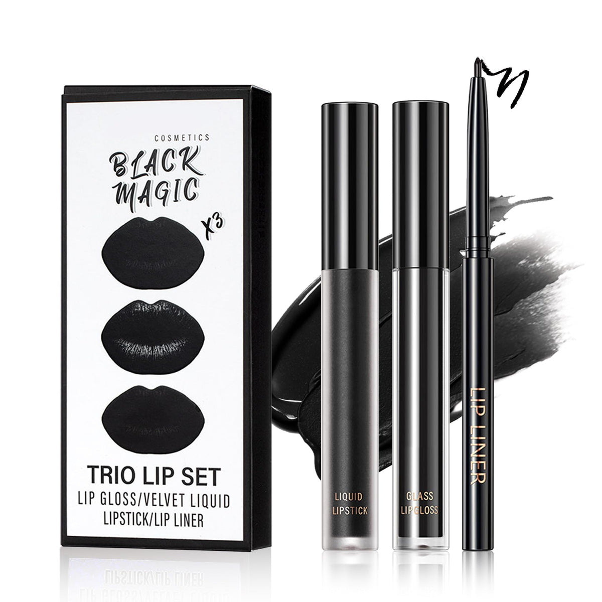 QIUFSSE 3 in 1 lip kit lipliner outlines lips for defined shape