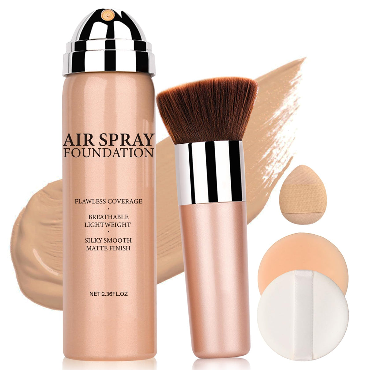 QIUFSSE aerógrafo base: envase de spray para aplicación precisa y ligera.