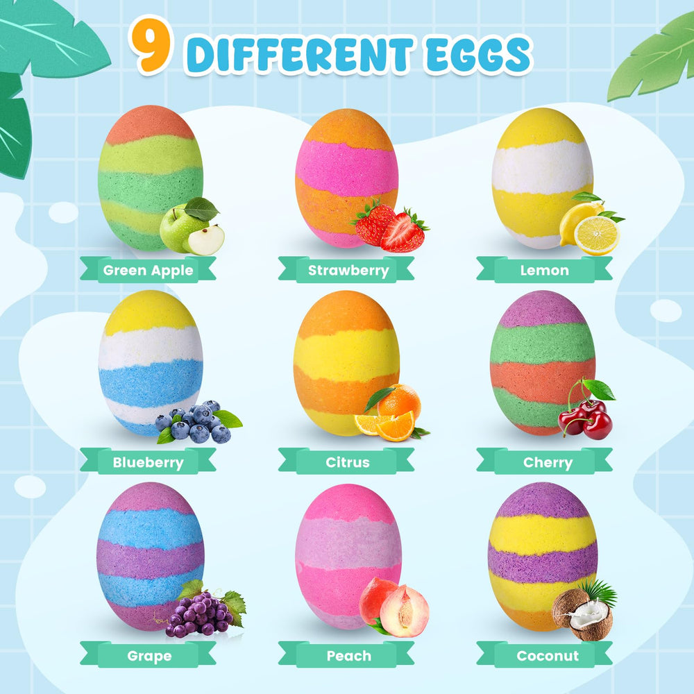 Qivatex bath bombs fizz with color and aroma for a spa-like experience.