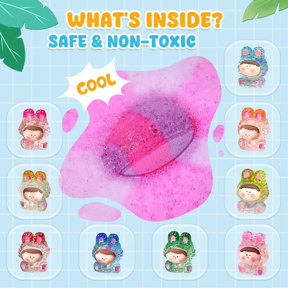 Qivatex bath bombs moisturize skin with rich oils after bath time.