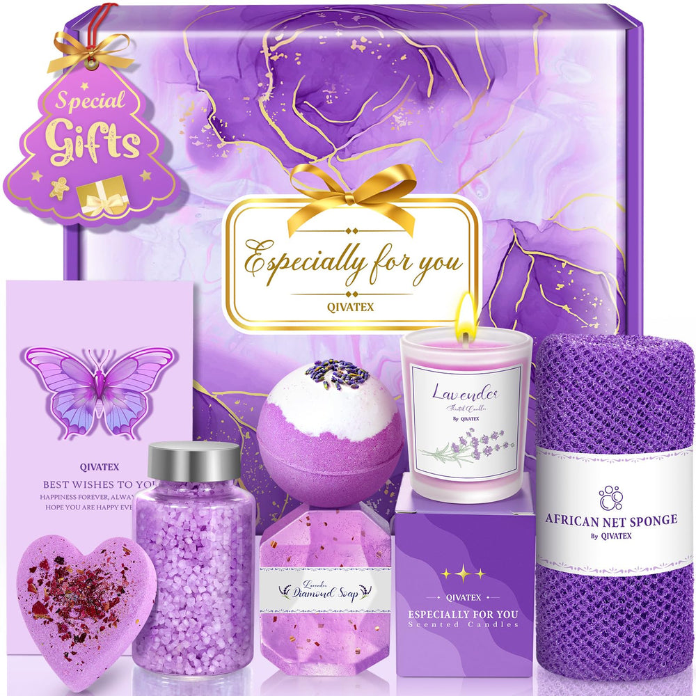 Qivatex caja-regalo para mujer, idea perfecta para sorprender y empezar un spa en casa.