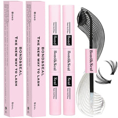 Qiveaory Lash Bond and Seal kit shows a dual-tube design for easy DIY lash extensions.