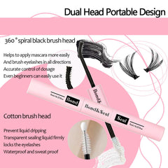 Qiveaory clear seal liquid provides a protective finish after lash bonding.